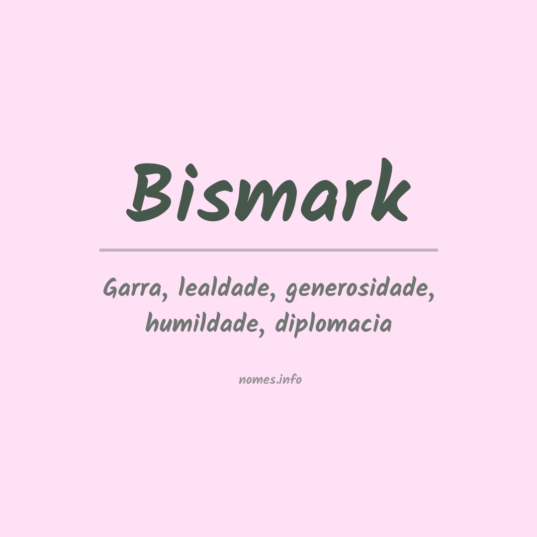 Significado do nome Bismark