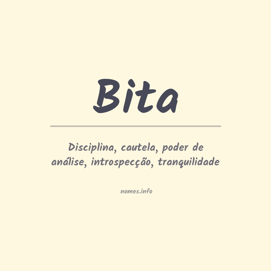 Significado do nome Bita