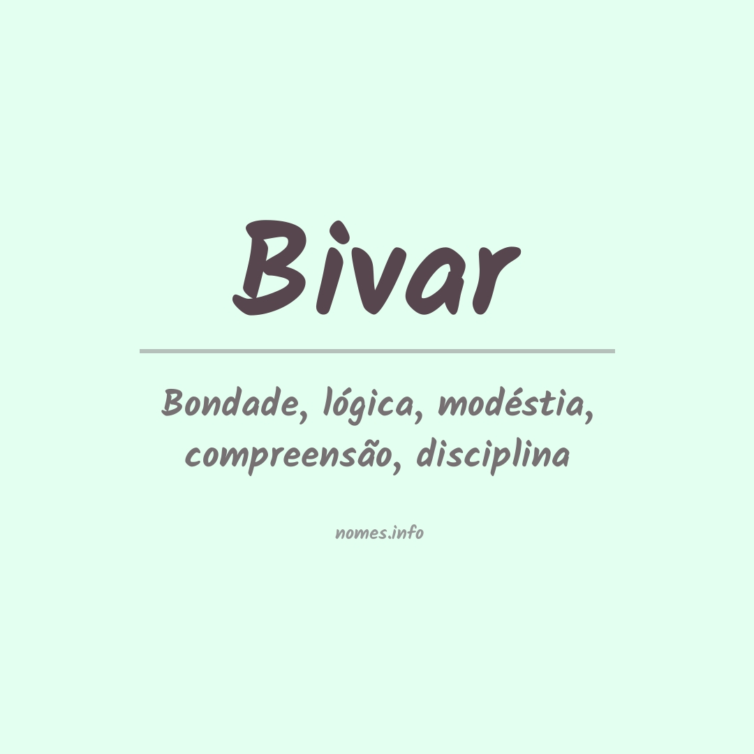 Significado do nome Bivar