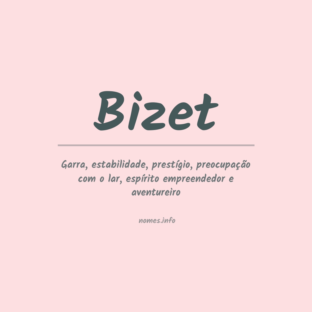 Significado do nome Bizet