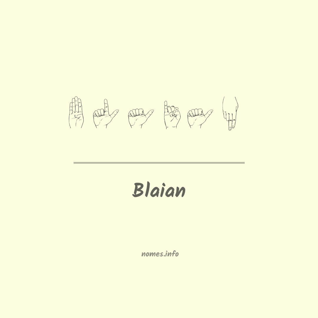 Blaian em Libras