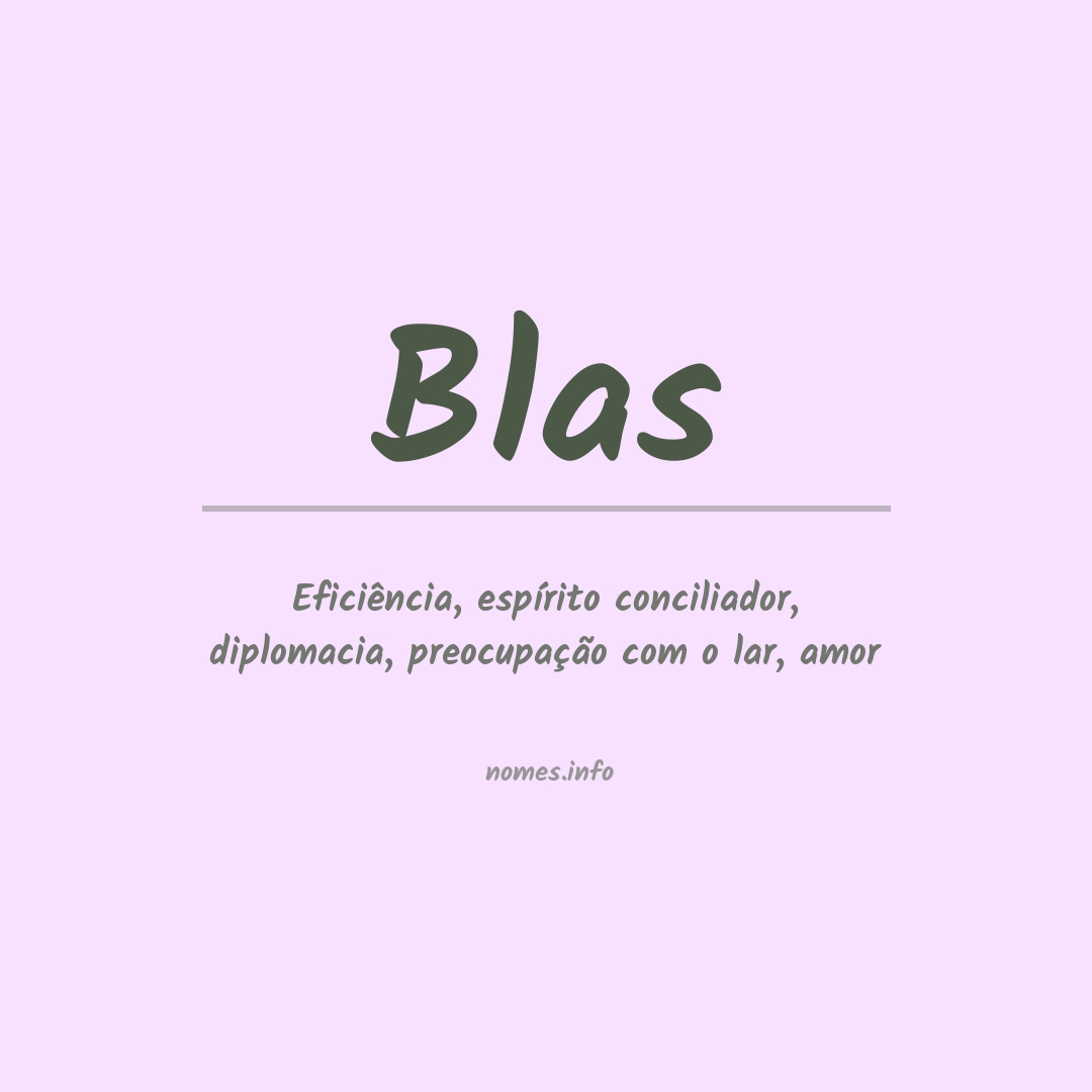 Significado do nome Blas