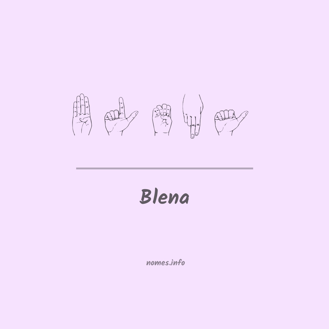 Blena em Libras