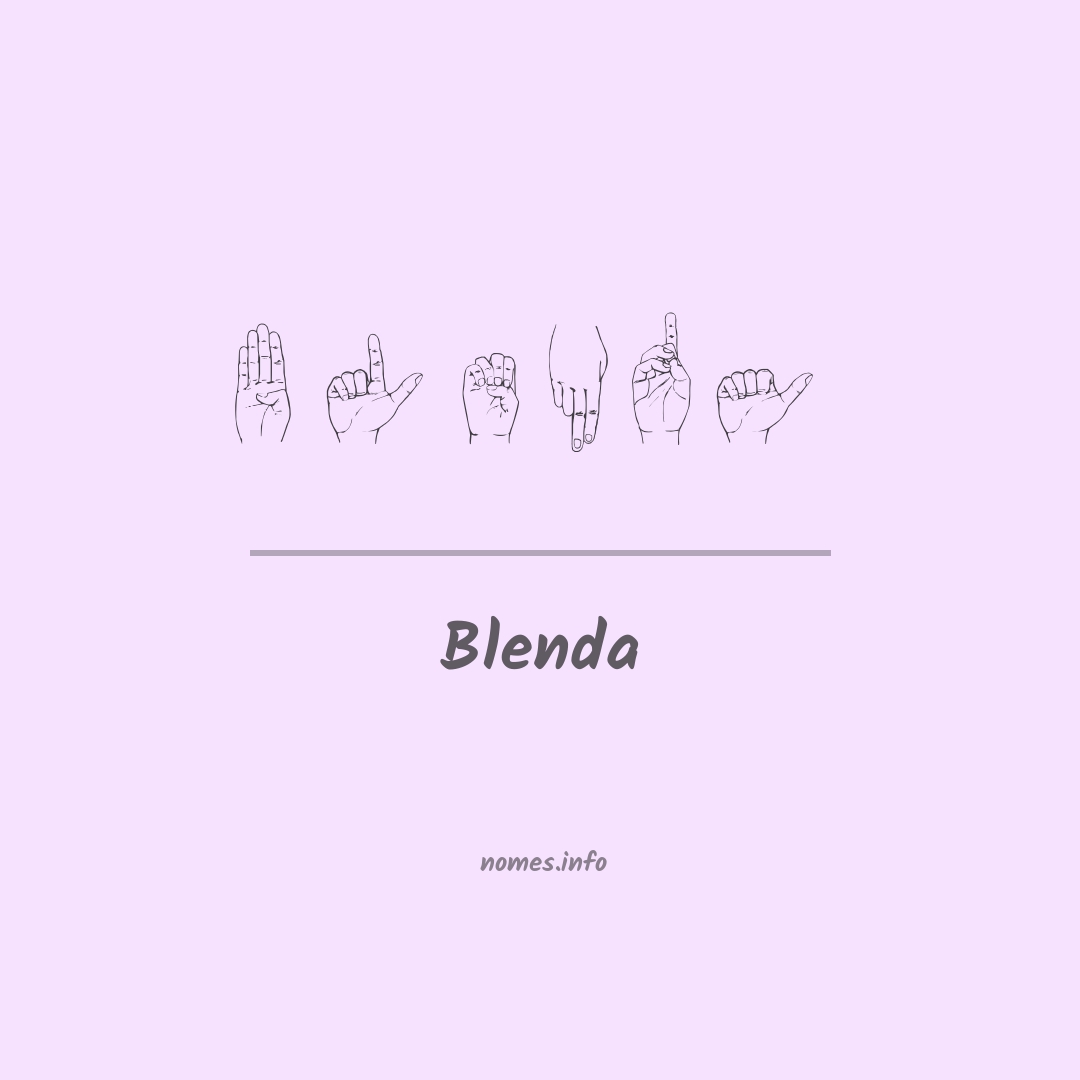 Blenda em Libras