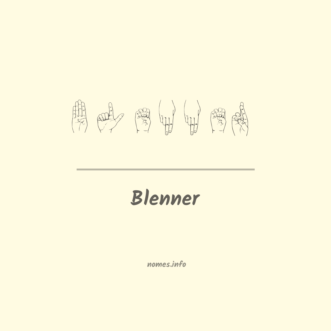 Blenner em Libras