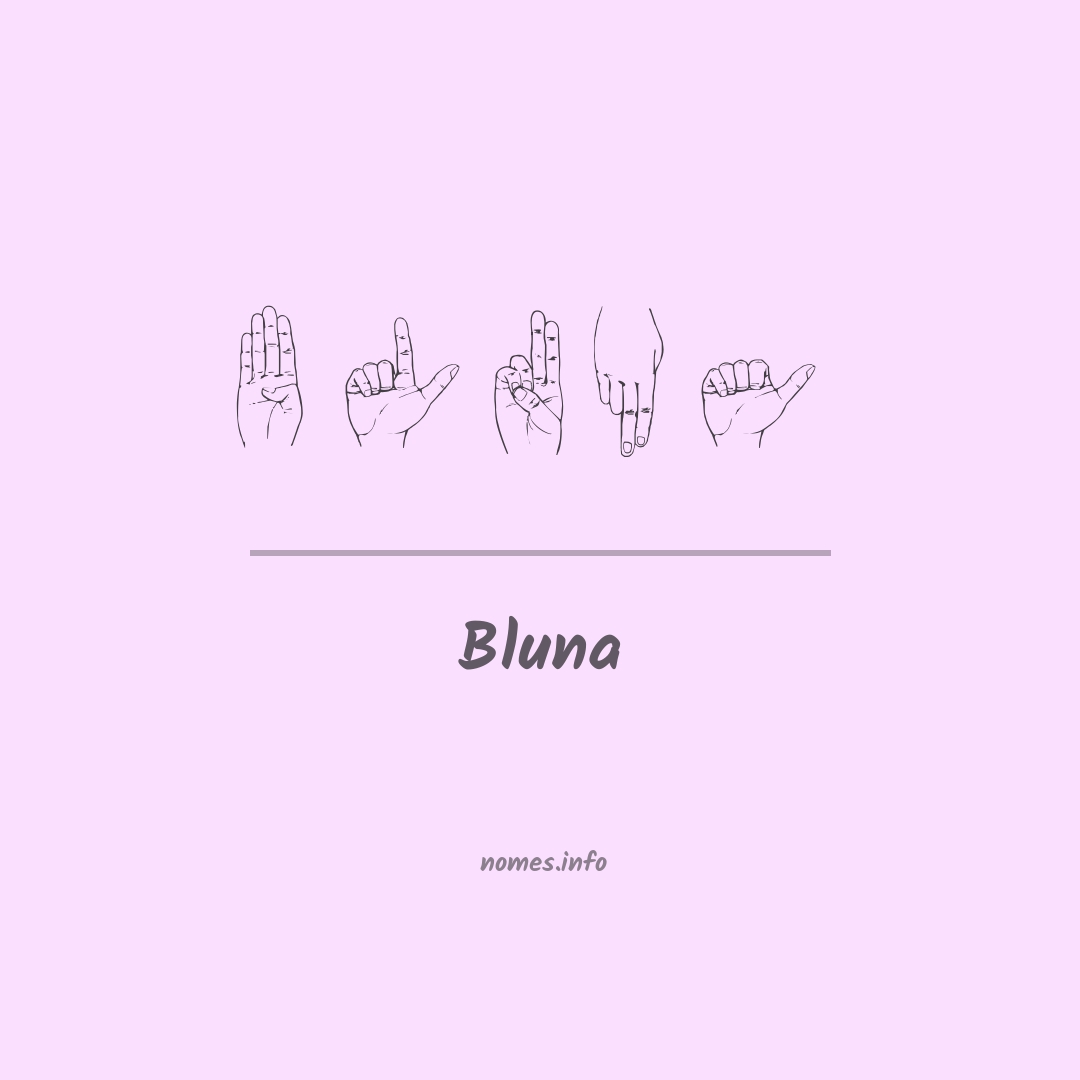 Bluna em Libras