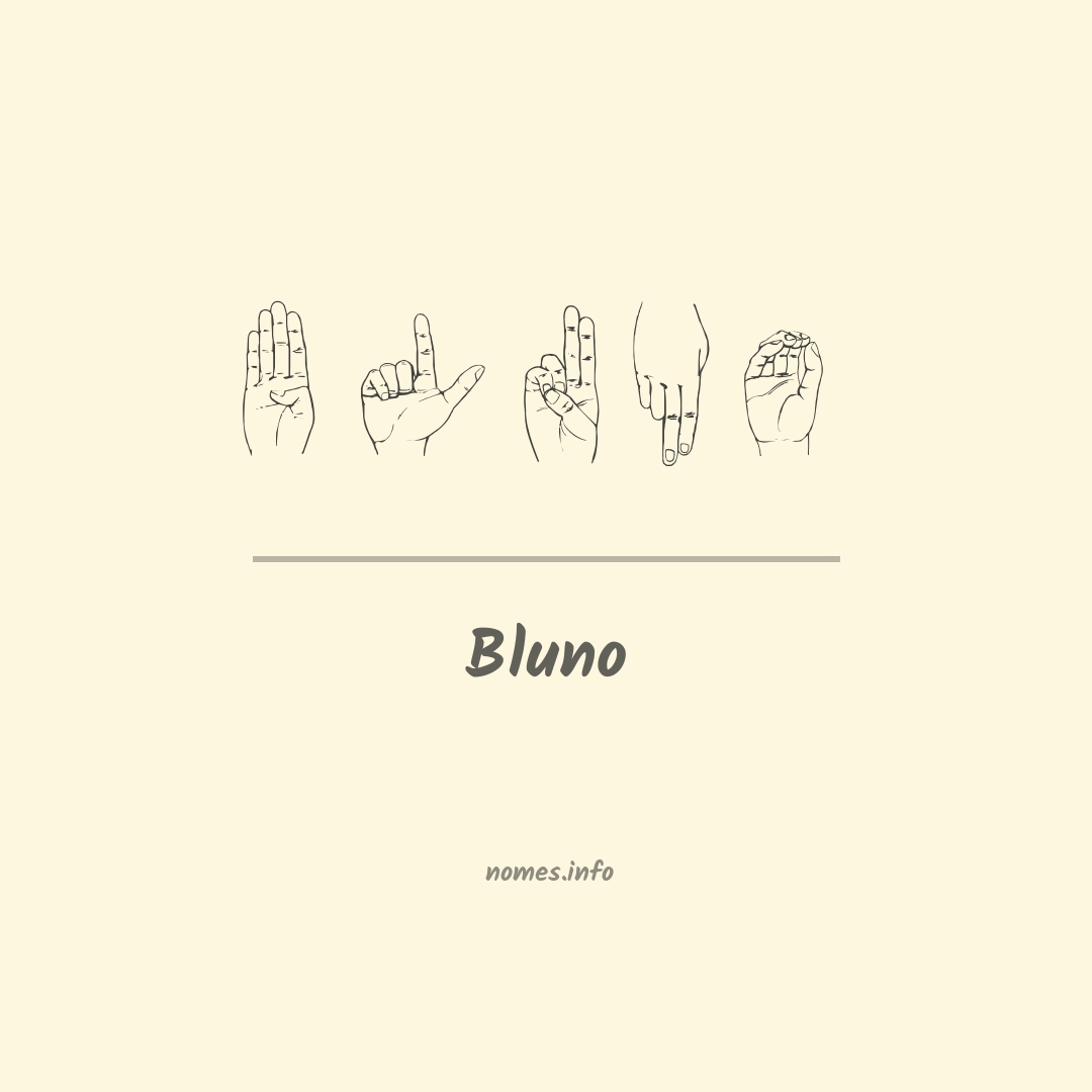 Bluno em Libras