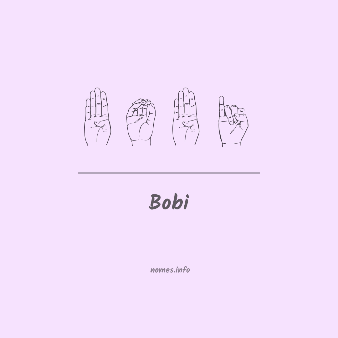 Bobi em Libras