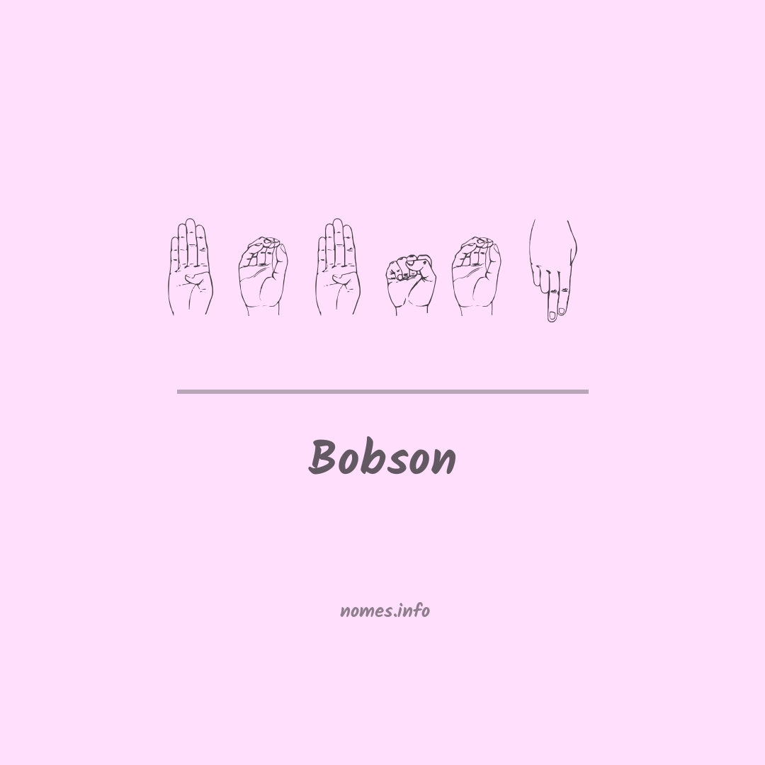 Bobson em Libras