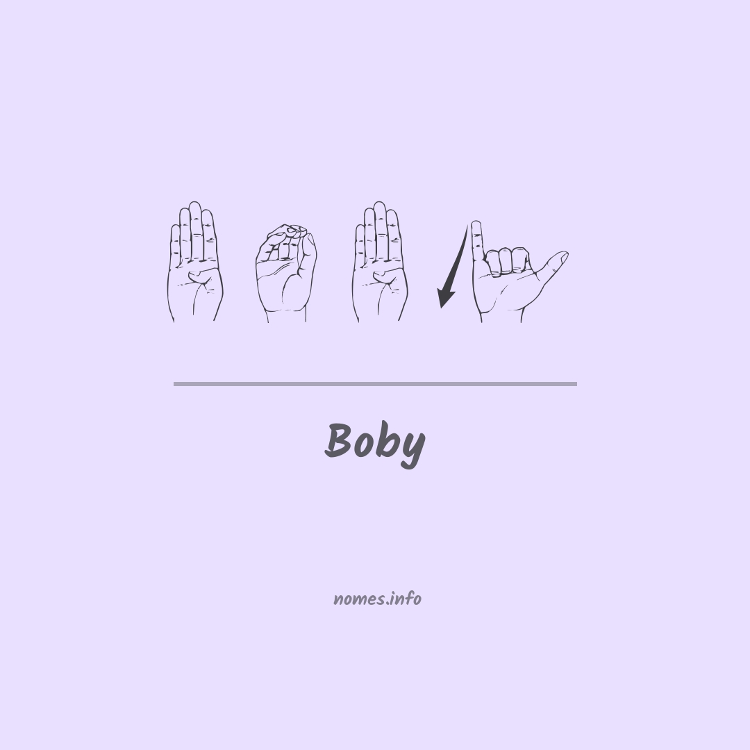 Boby em Libras