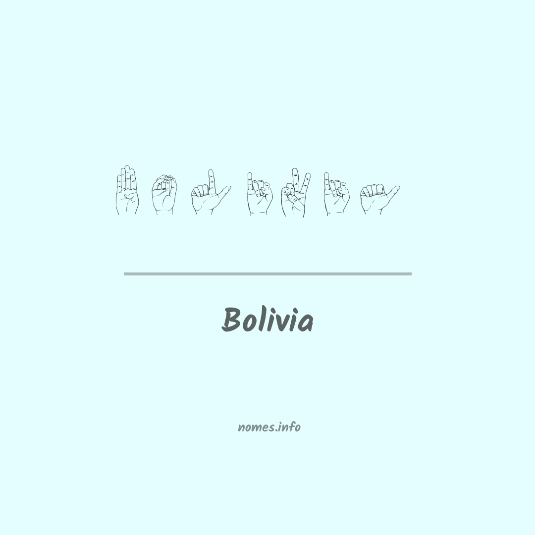 Bolivia em Libras