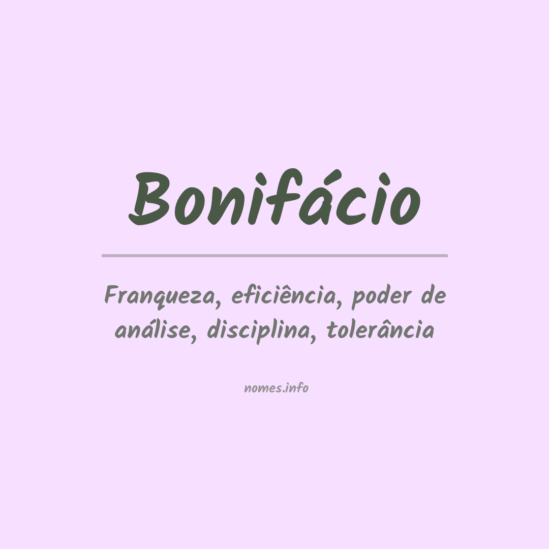 Significado do nome Bonifácio