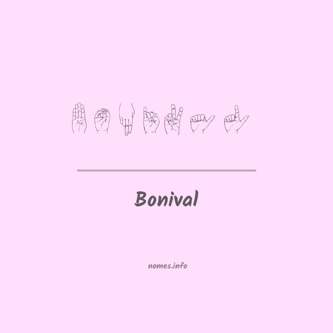 Bonival em Libras