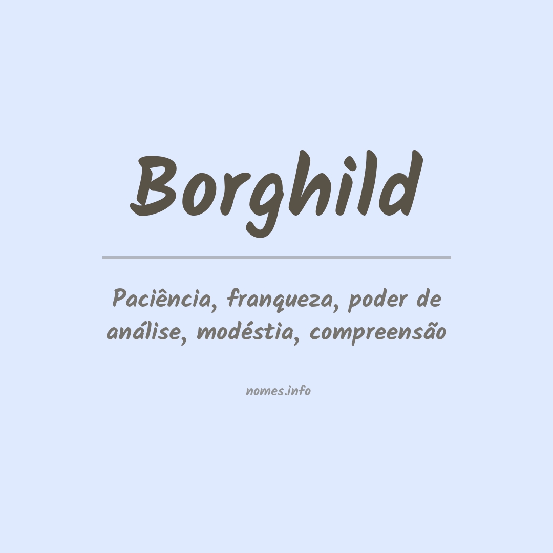 Significado do nome Borghild