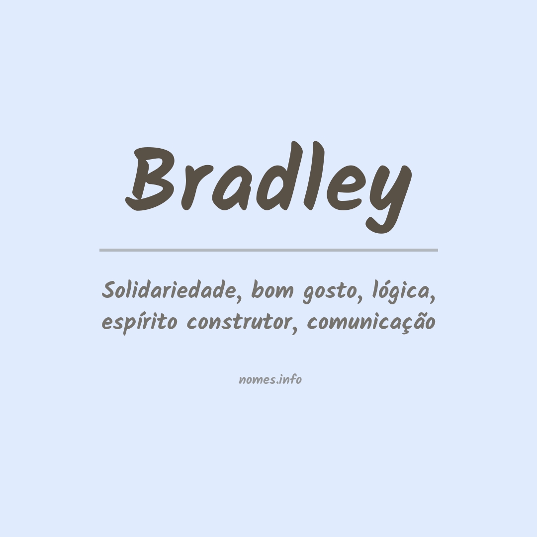 Significado do nome Bradley