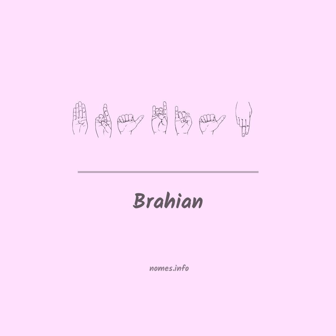 Brahian em Libras