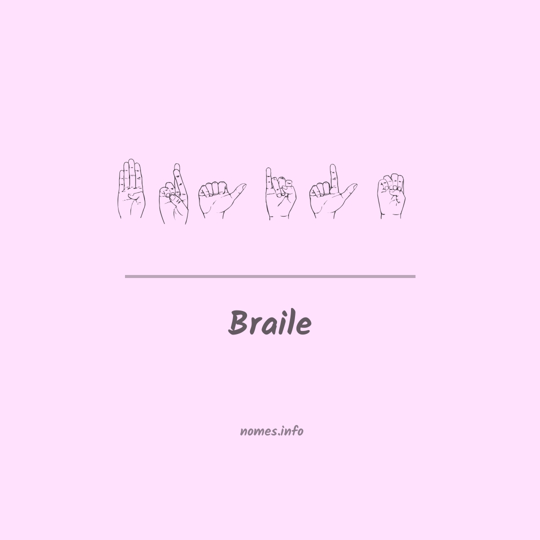 Braile em Libras