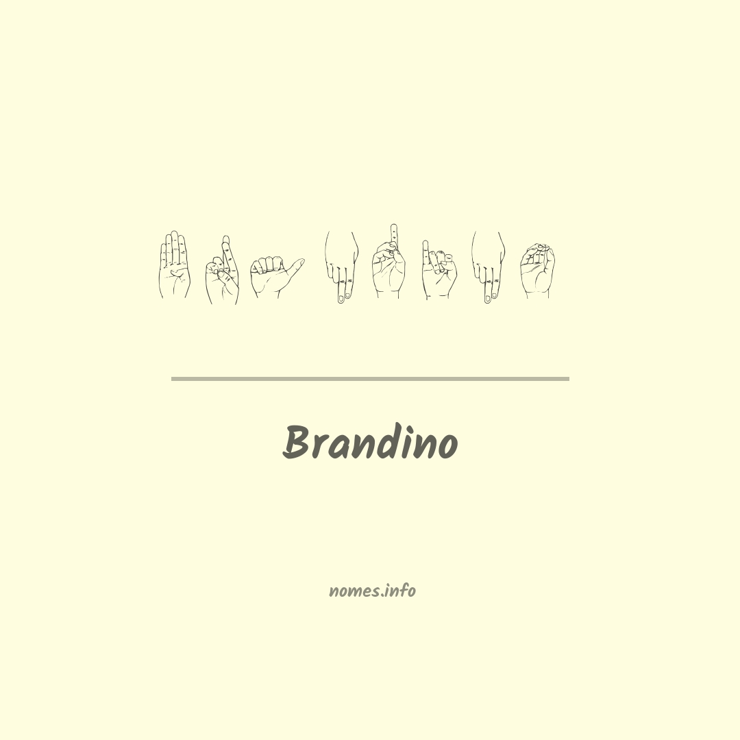 Brandino em Libras