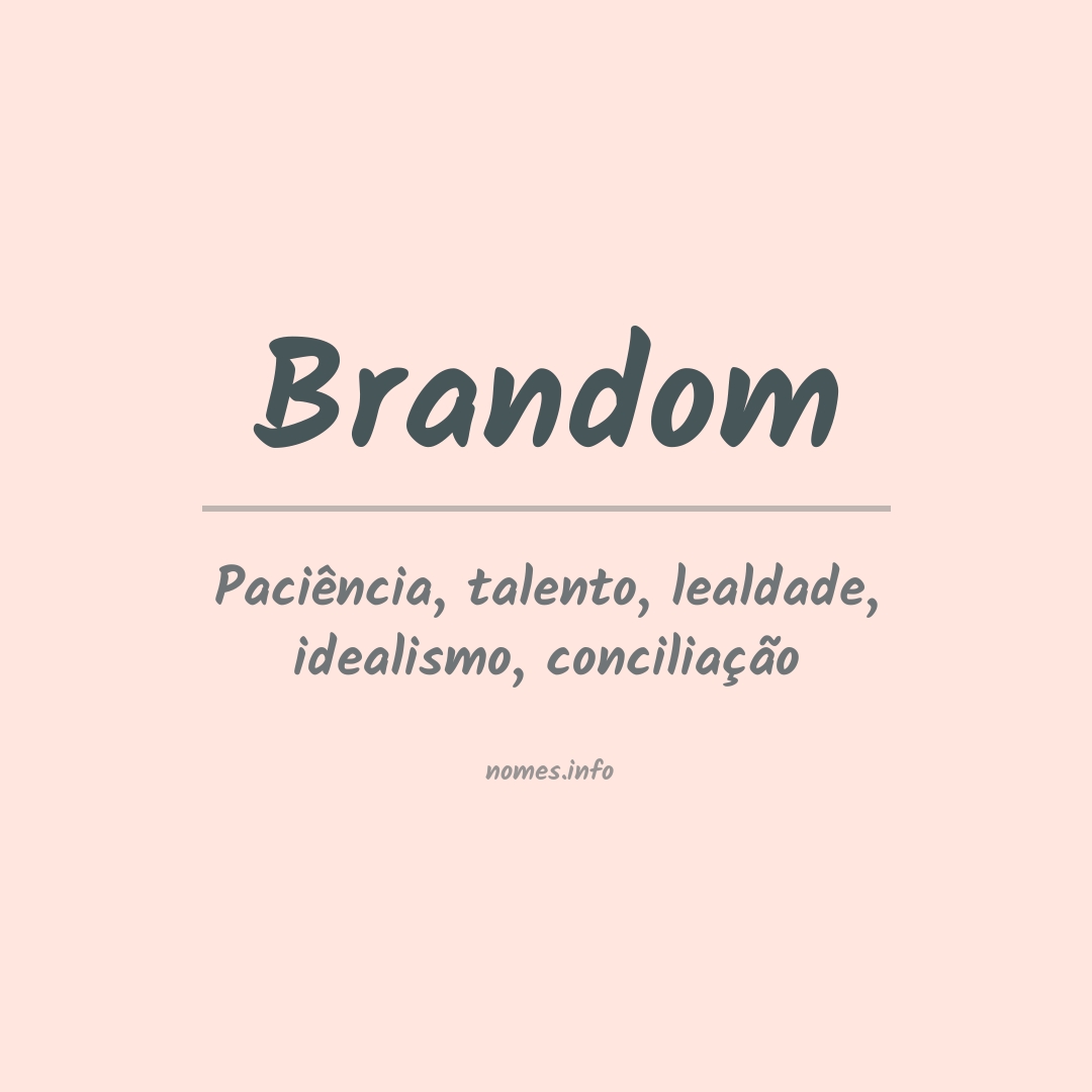 Significado do nome Brandom