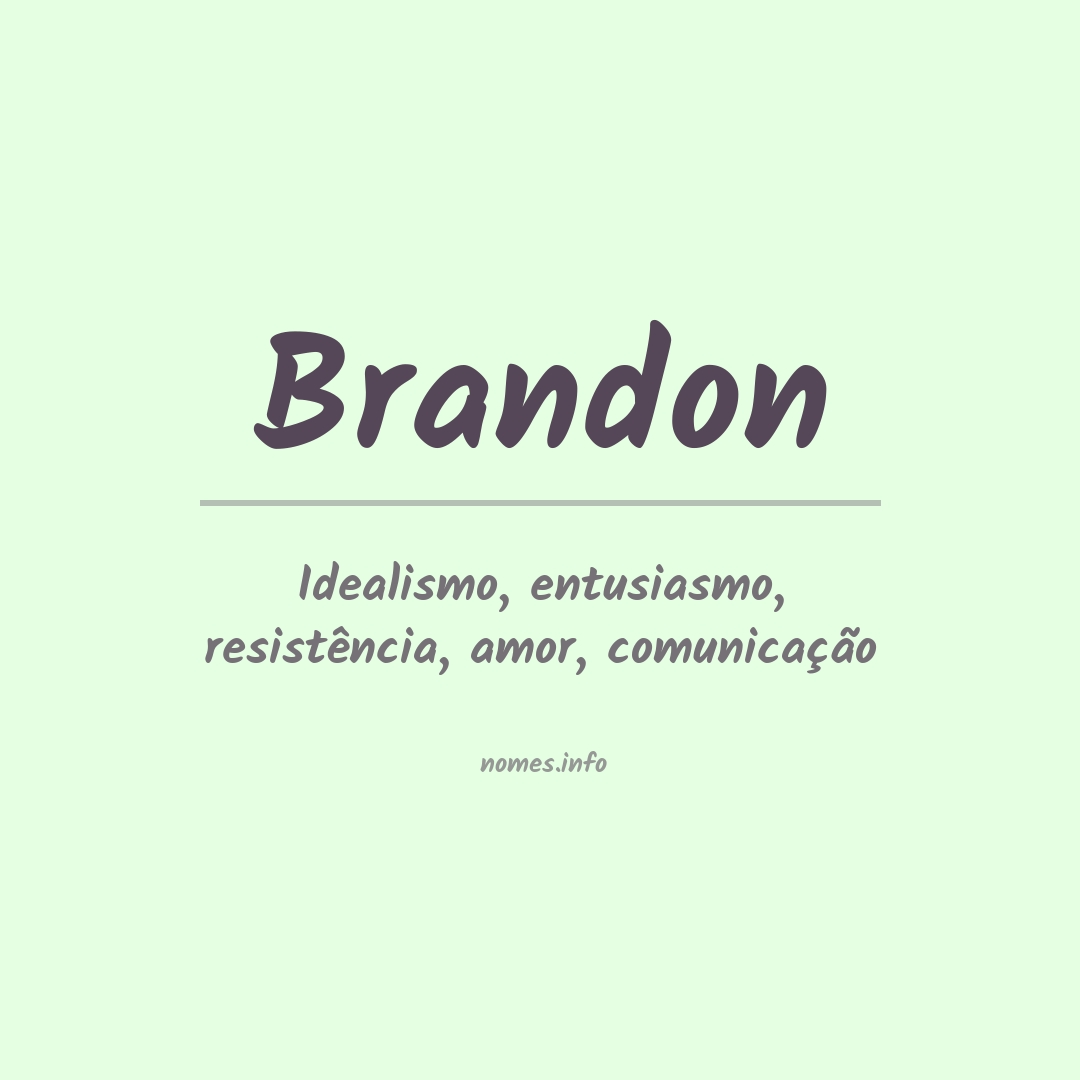 Significado do nome Brandon
