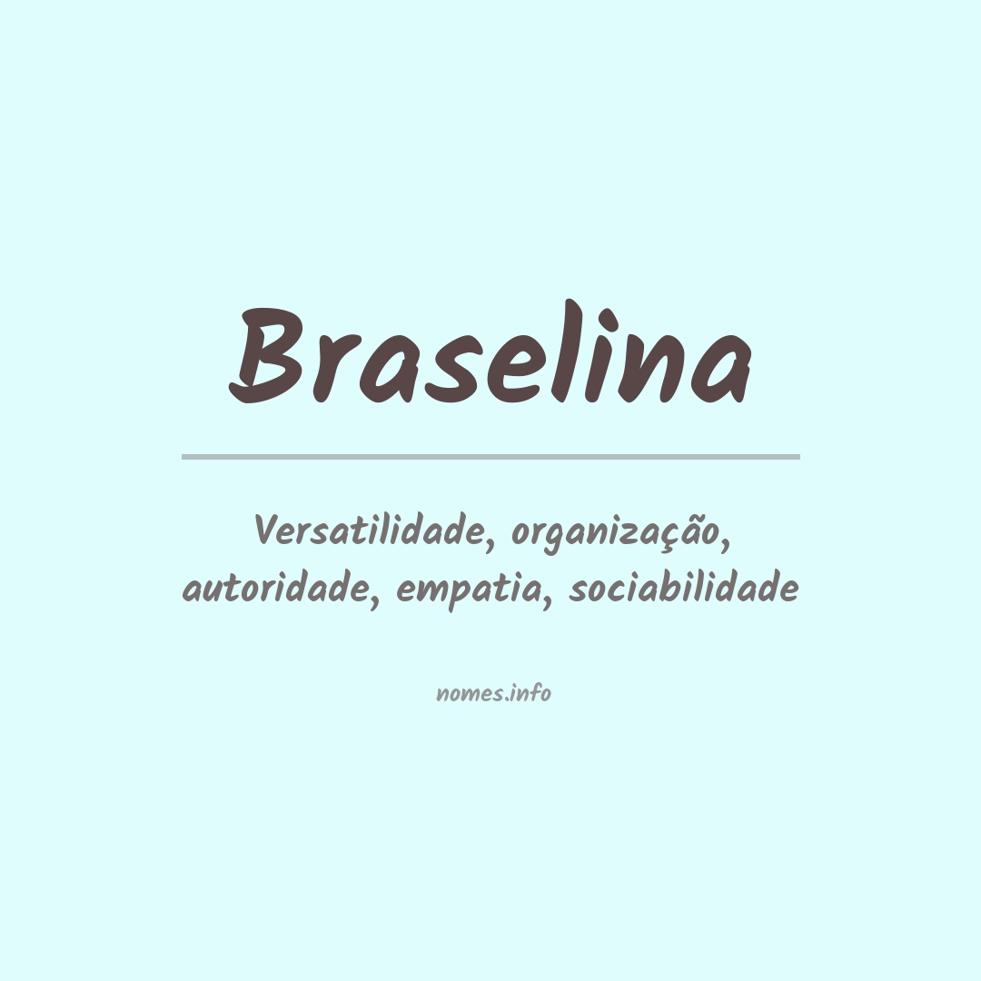 Significado do nome Braselina