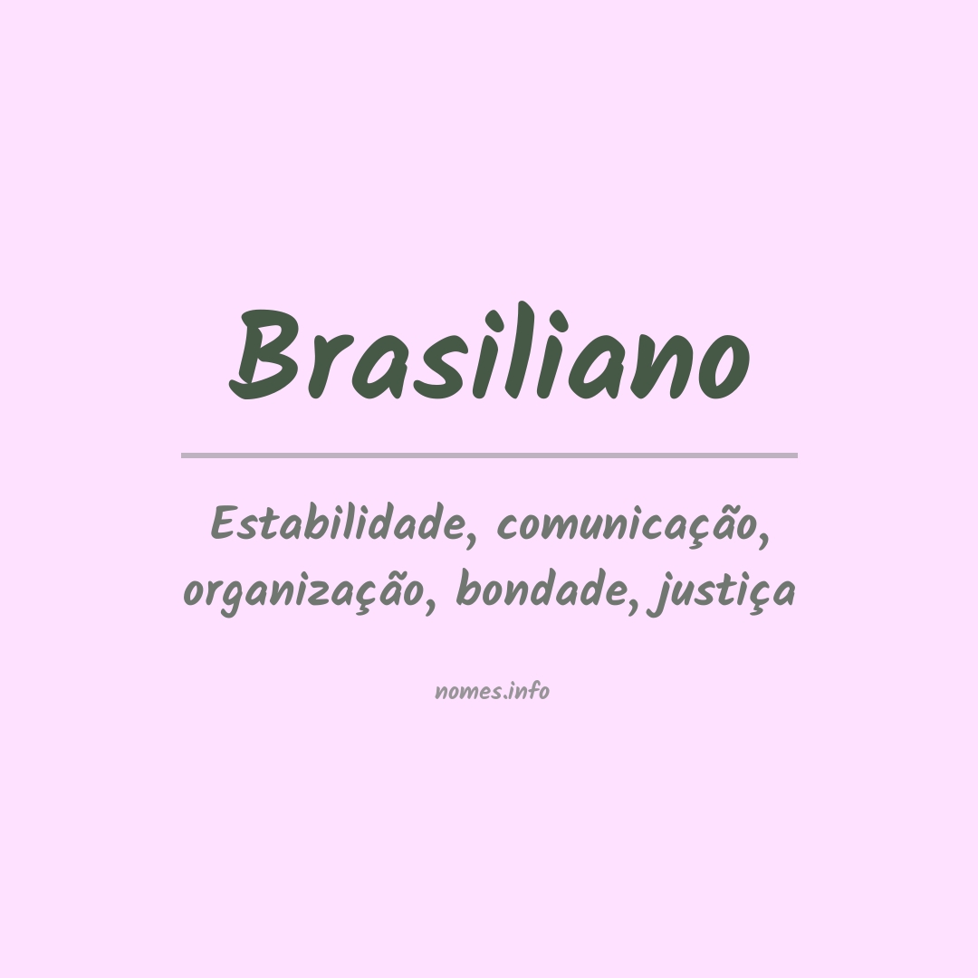 Significado do nome Brasiliano