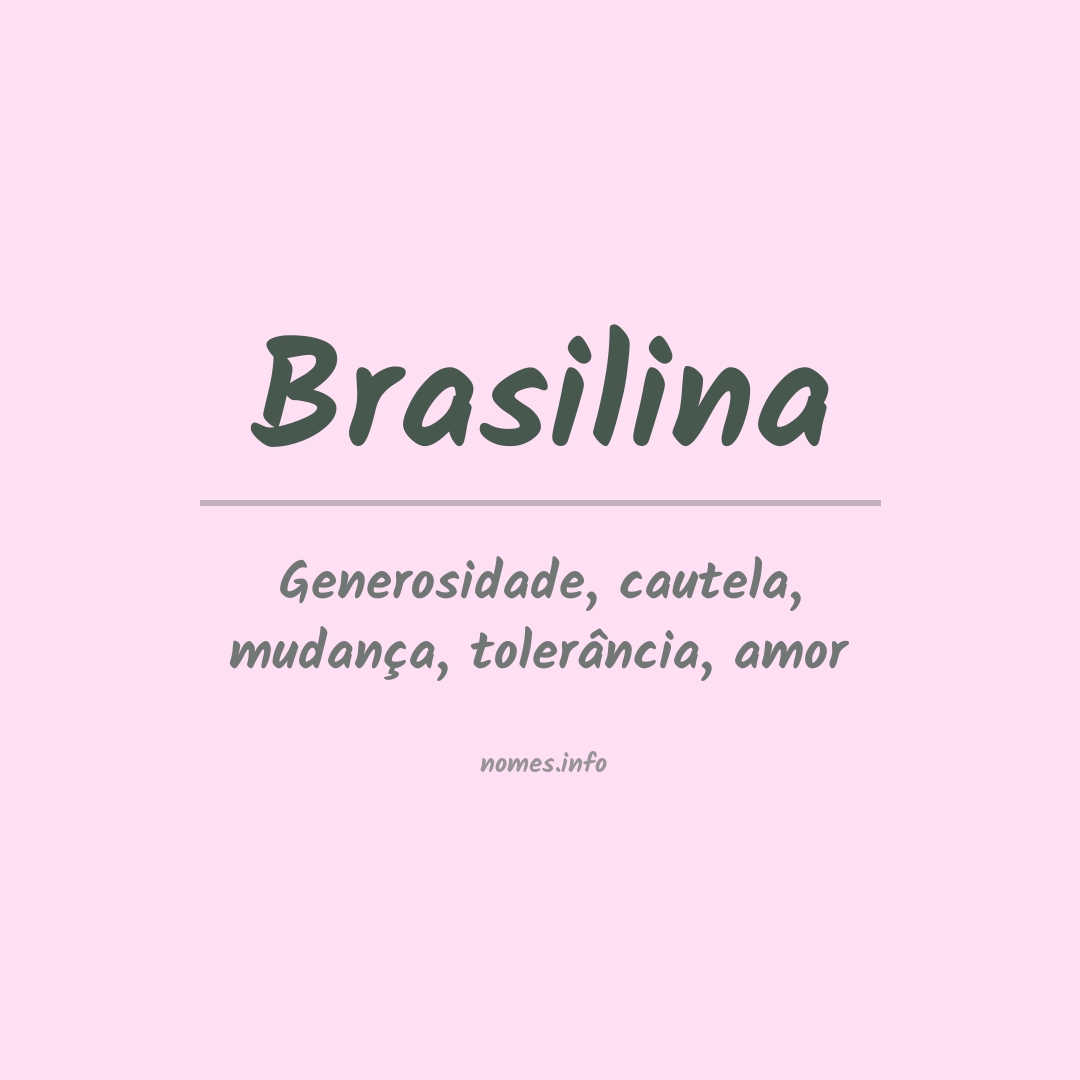 Significado do nome Brasilina