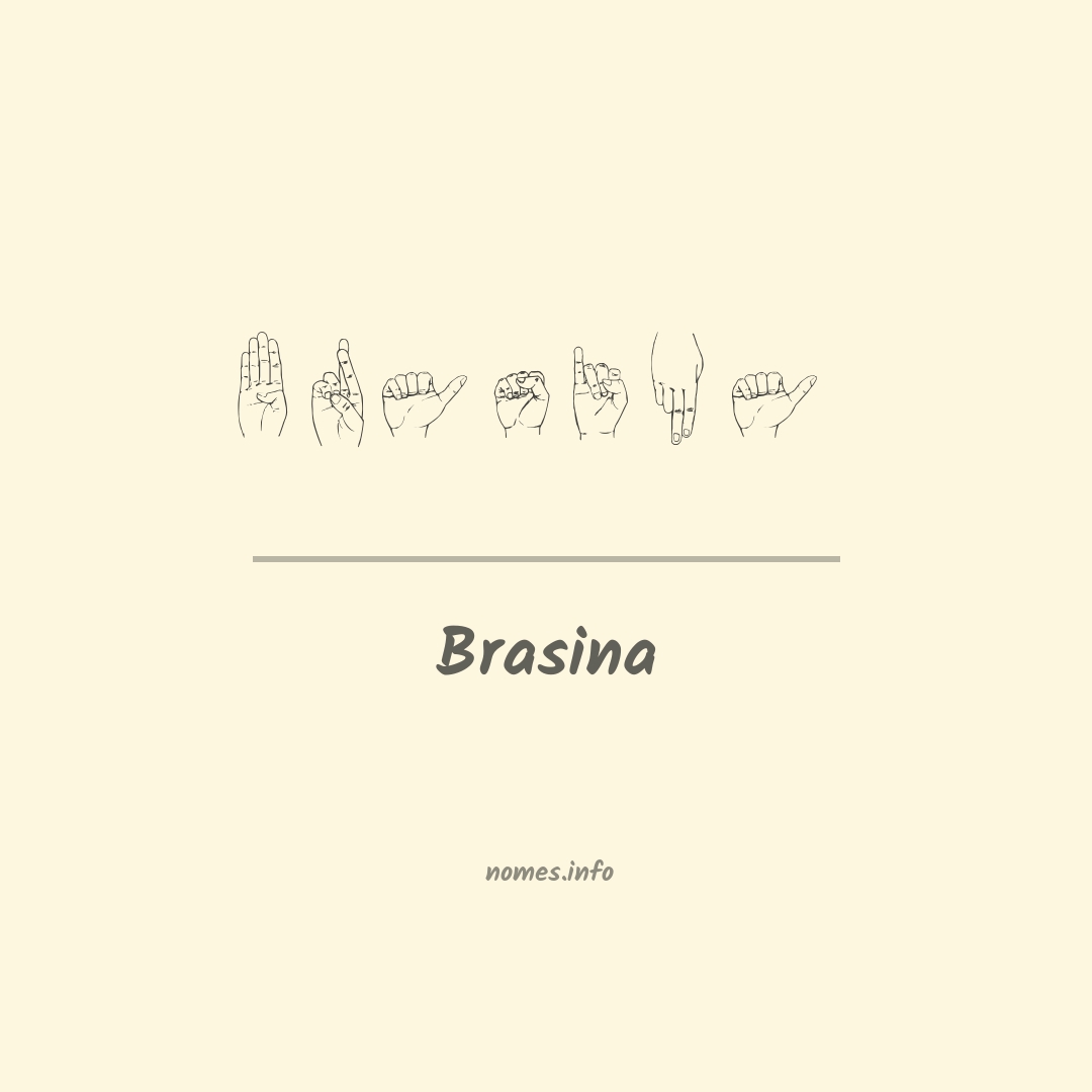 Brasina em Libras