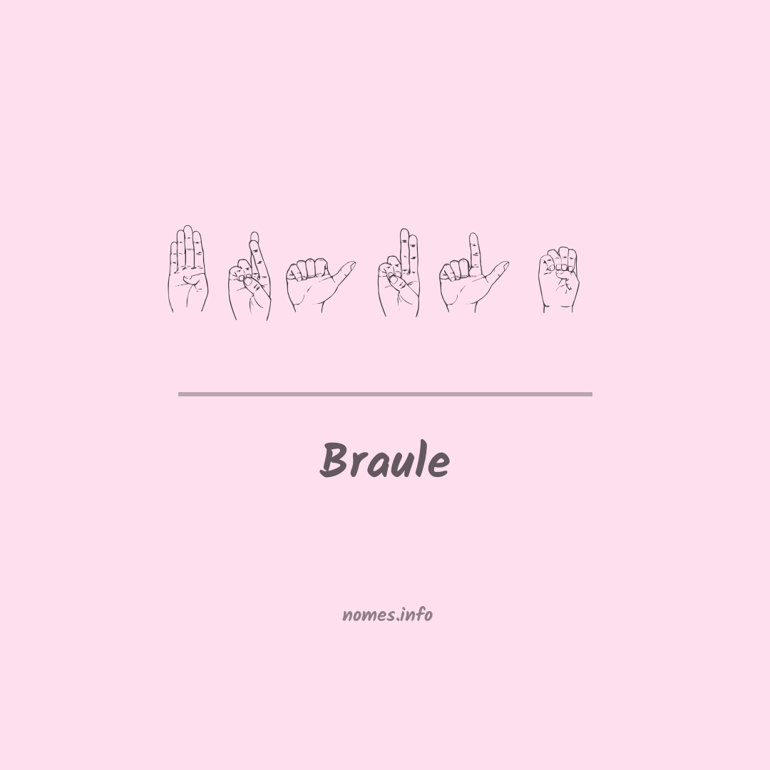 Braule em Libras