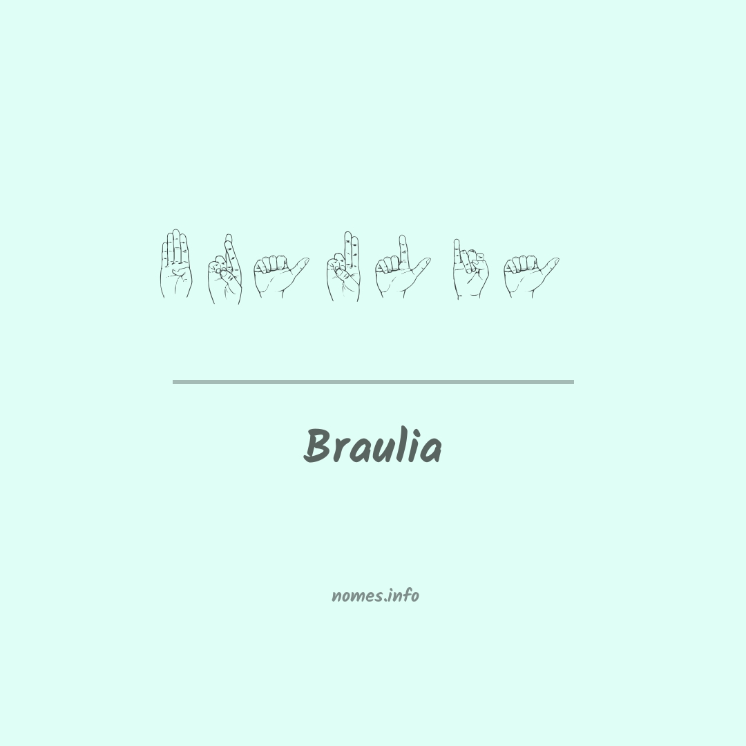 Braulia em Libras