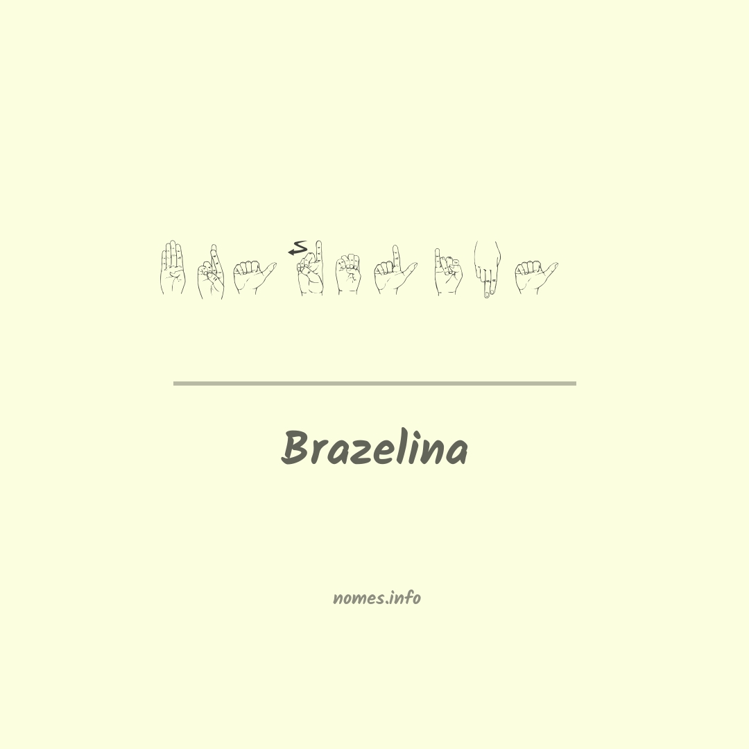 Brazelina em Libras