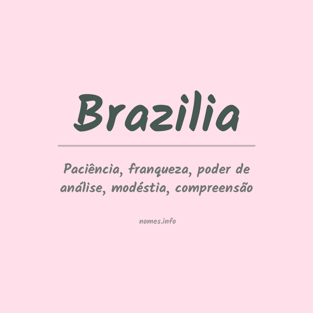 Significado do nome Brazilia