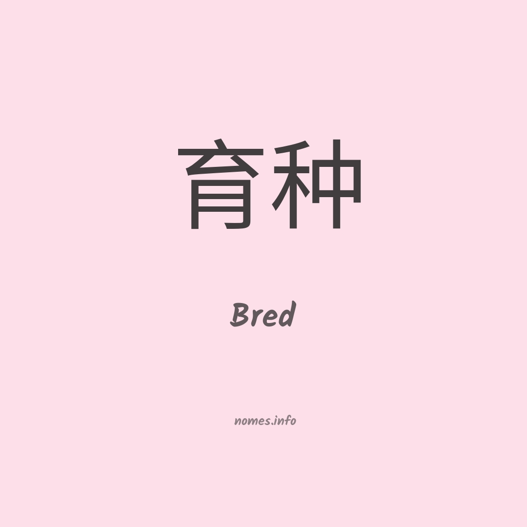 Bred em chinês