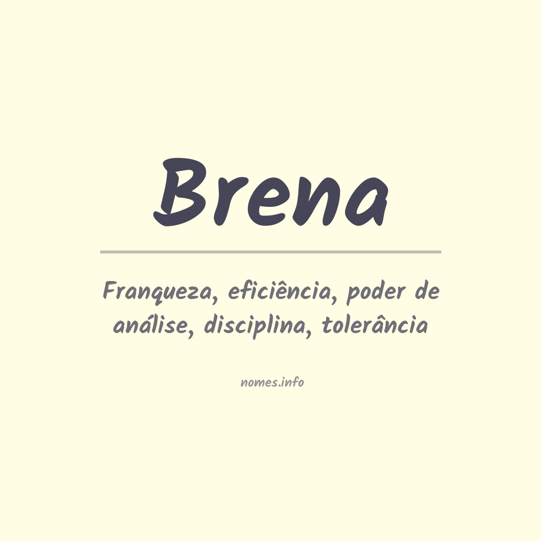 Significado do nome Brena