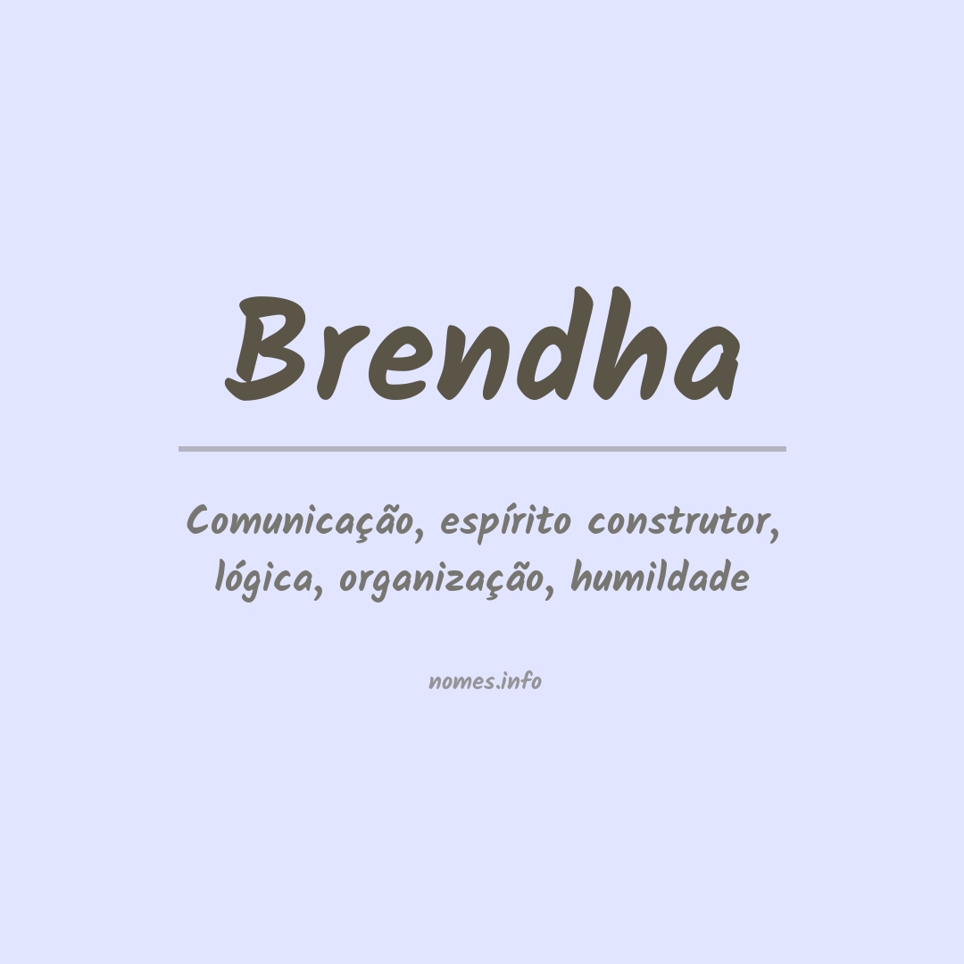 Significado do nome Brendha