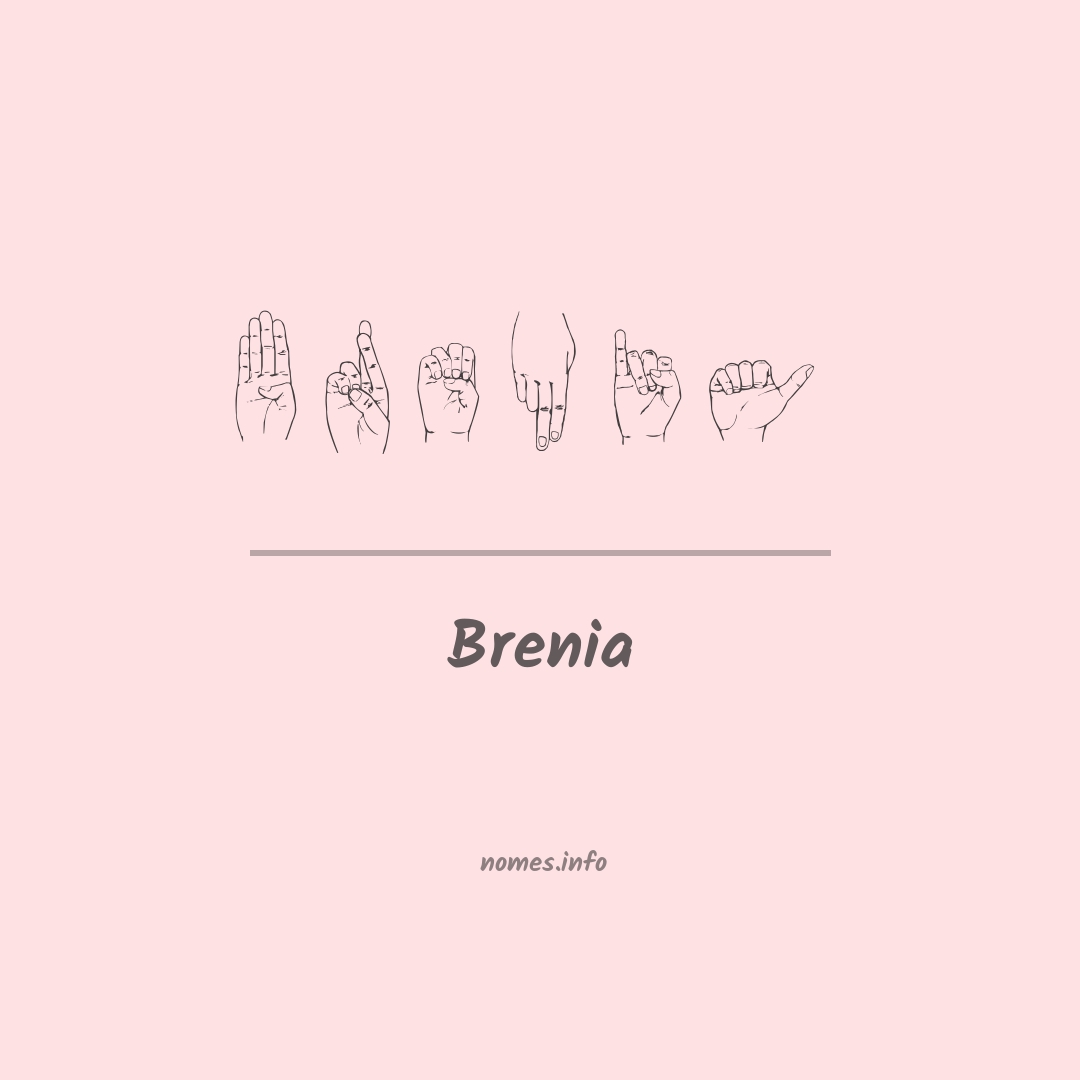 Brenia em Libras