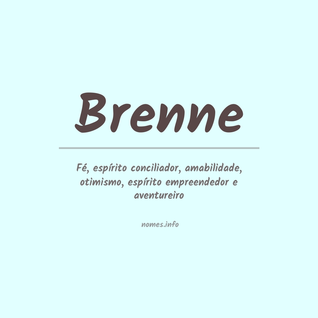 Significado do nome Brenne