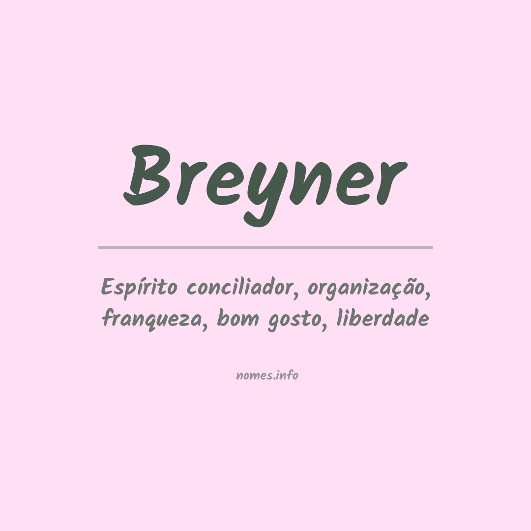 Significado do nome Breyner