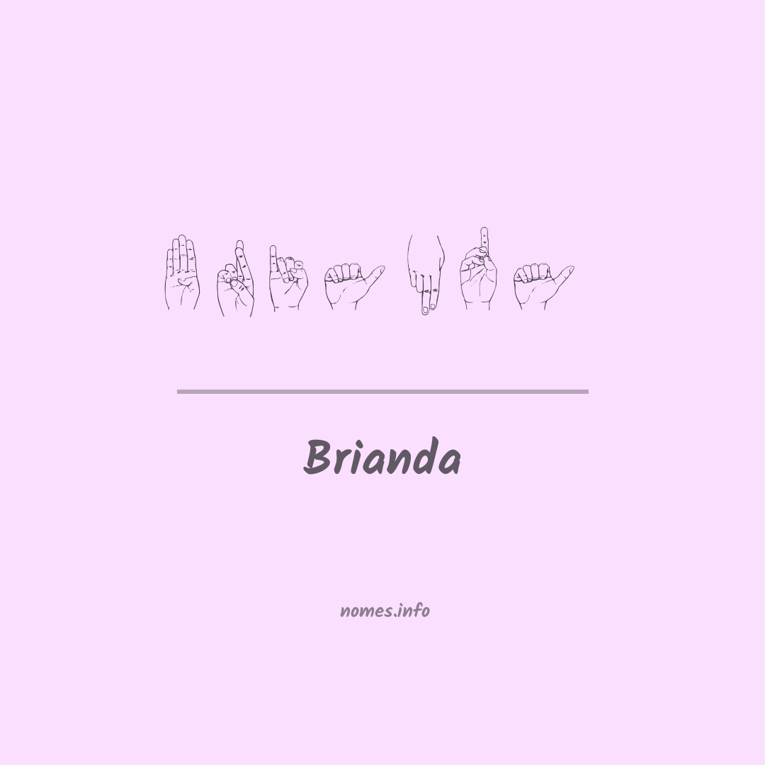 Brianda em Libras