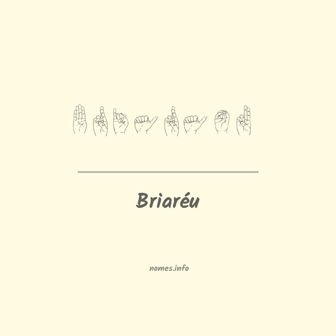 Briaréu em Libras