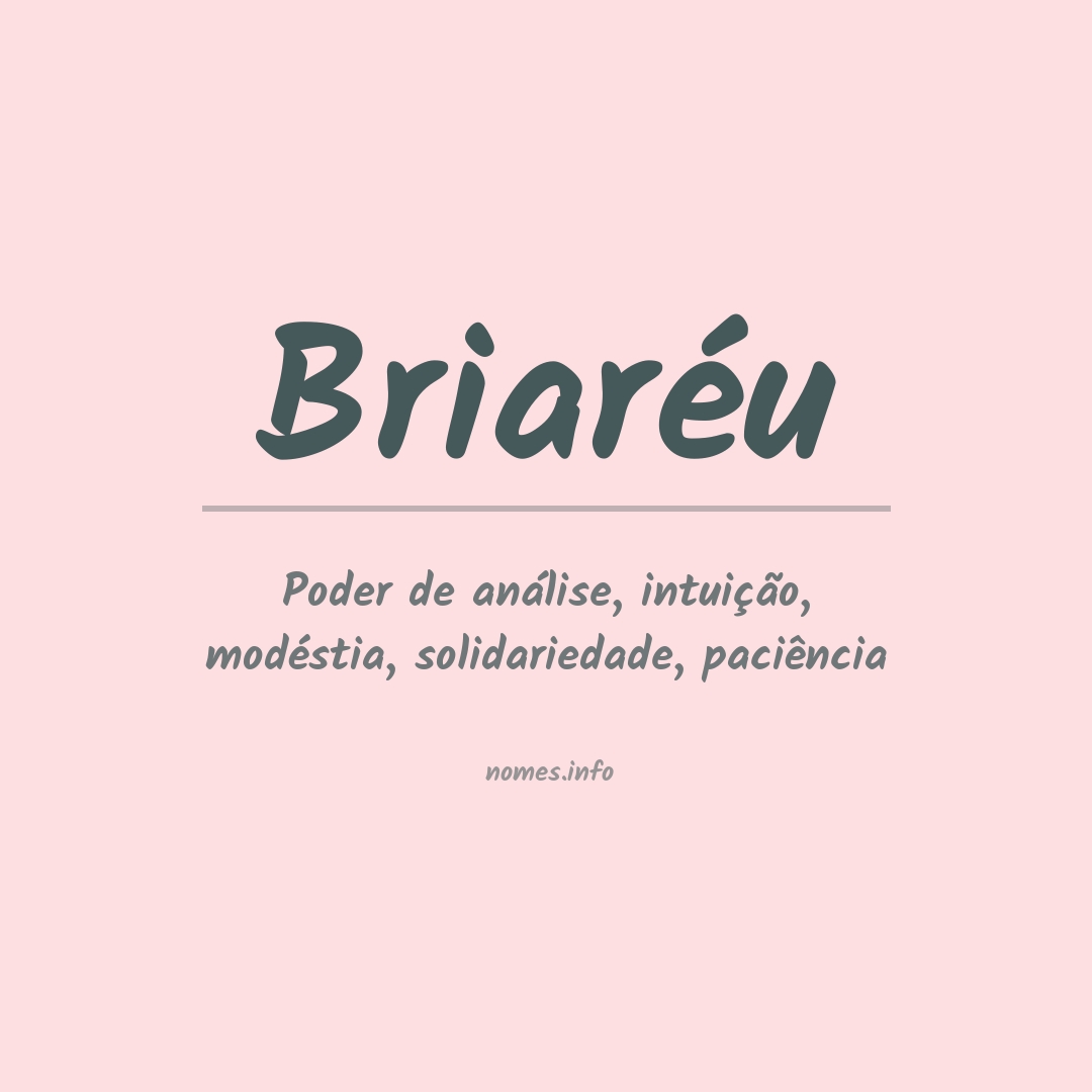 Significado do nome Briaréu