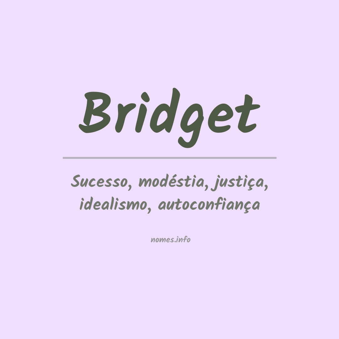 Significado do nome Bridget