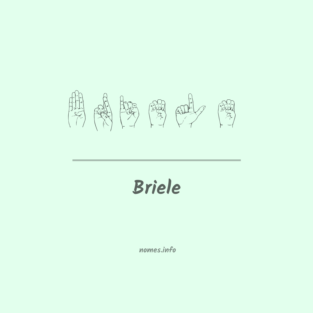 Briele em Libras