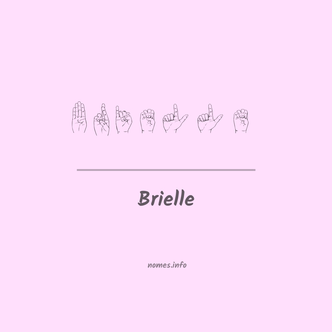 Brielle em Libras