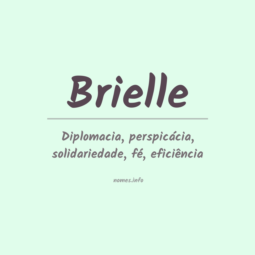 Significado do nome Brielle