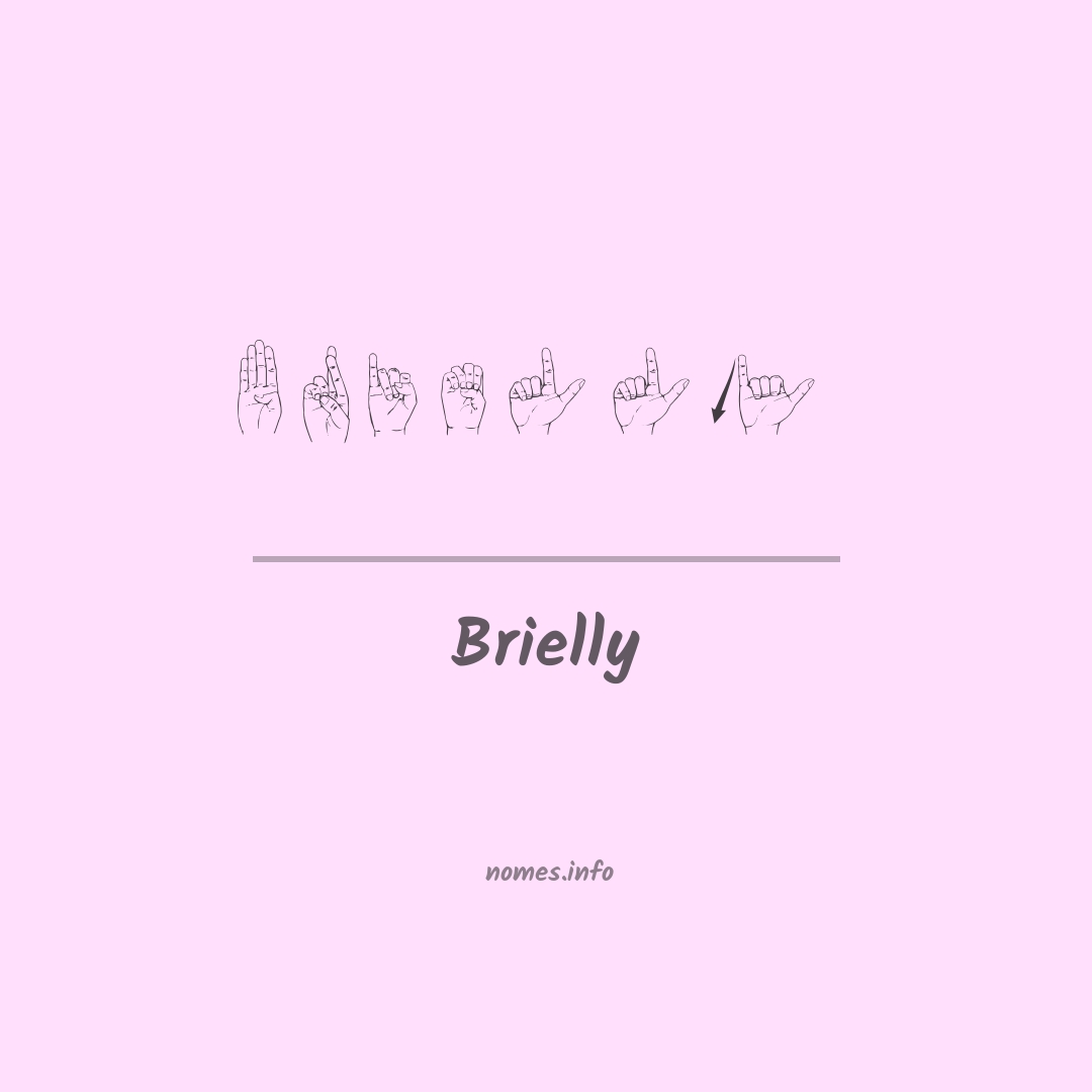 Brielly em Libras