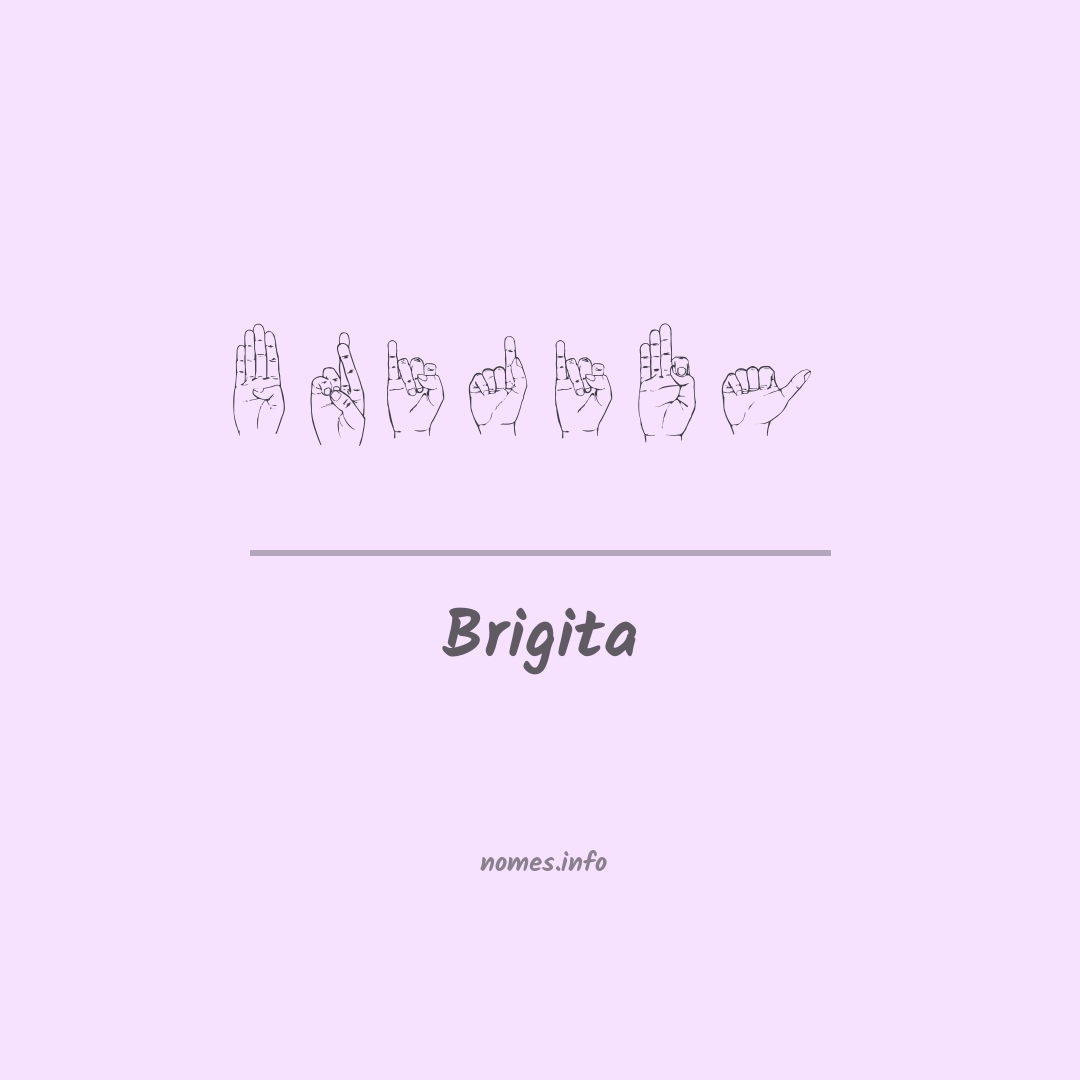 Brigita em Libras
