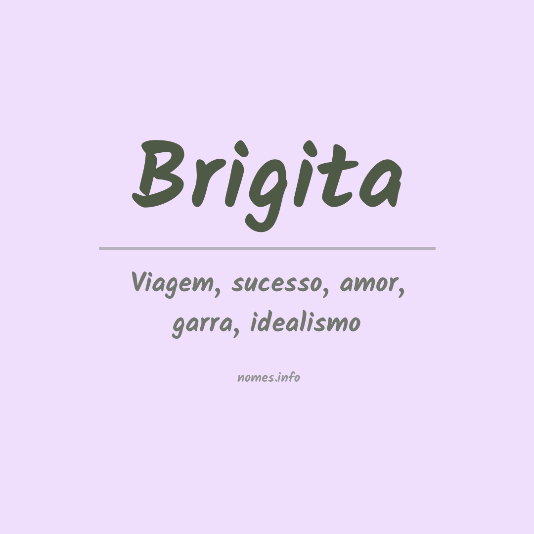 Significado do nome Brigita