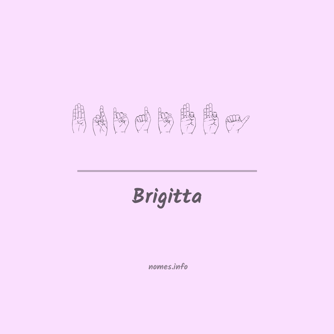 Brigitta em Libras
