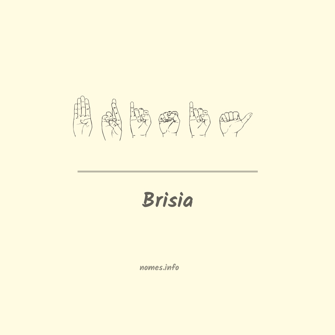 Brisia em Libras